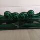 Pair of candlesticks emerald green earthenware 50
