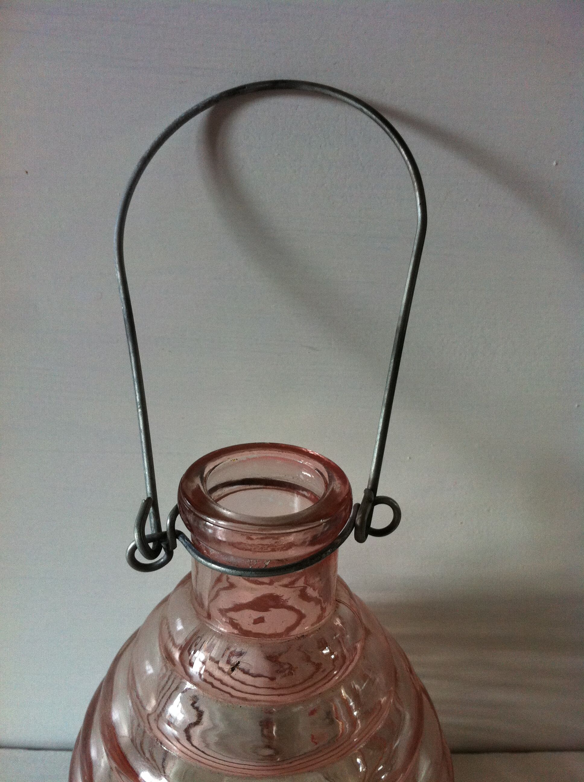 Old insect trap in blown glass