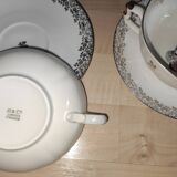Bernardaud Limoges porcelain cups and saucers