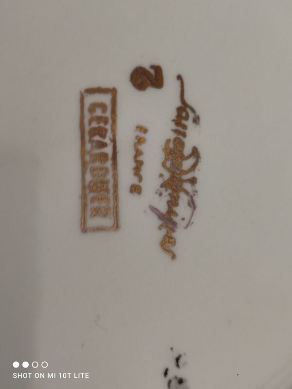 Lot de 12 assiettes à dessert Sarreguemines modèle Gérardmer