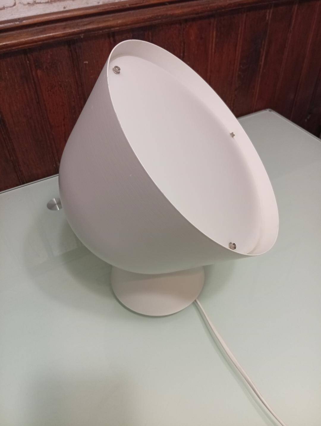White metal floor lamp by ola whilborg for ikea 2000s