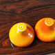 Salt and pepper in orange ceramic, 60s