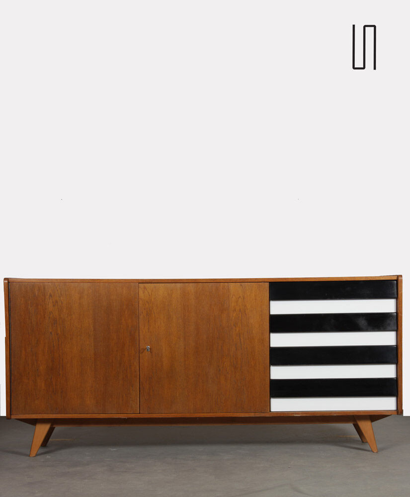 Oak enfilade by jiri jiroutek, model u-460, 1960