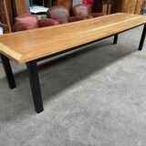 Restored oak farmhouse table of 3 meters