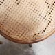 Old wooden cane bistro chair by Fischel editions