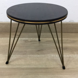 Tabouret rond vintage pied Eiffel
