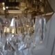 Vintage crystal wall sconce