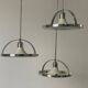 Mid-century modern triple shade ceiling light by Reggiani, 1960s, Italy.