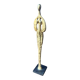 Female subject in gilded bronze, 1999 signed Claudine Berechel