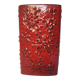 Red ceramic vase Scheurich Germany 70s