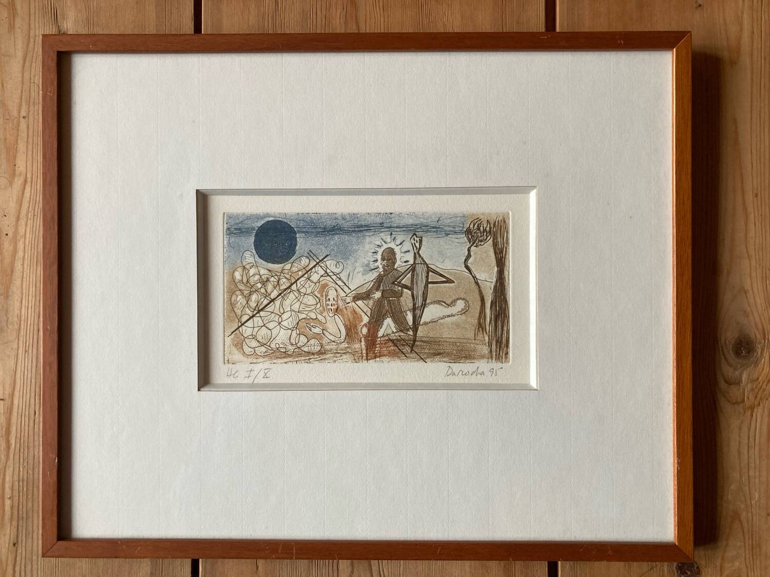 Three colour engravings, compositions by José Luis Darocha.