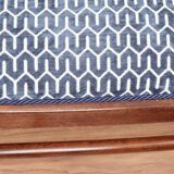 Ensemble de salon Thonet, en bois et jacquard bleu, 1910