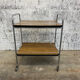 Désserte bar à roulettes vintage formica