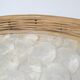 Plateau en rotin et nacre vintage