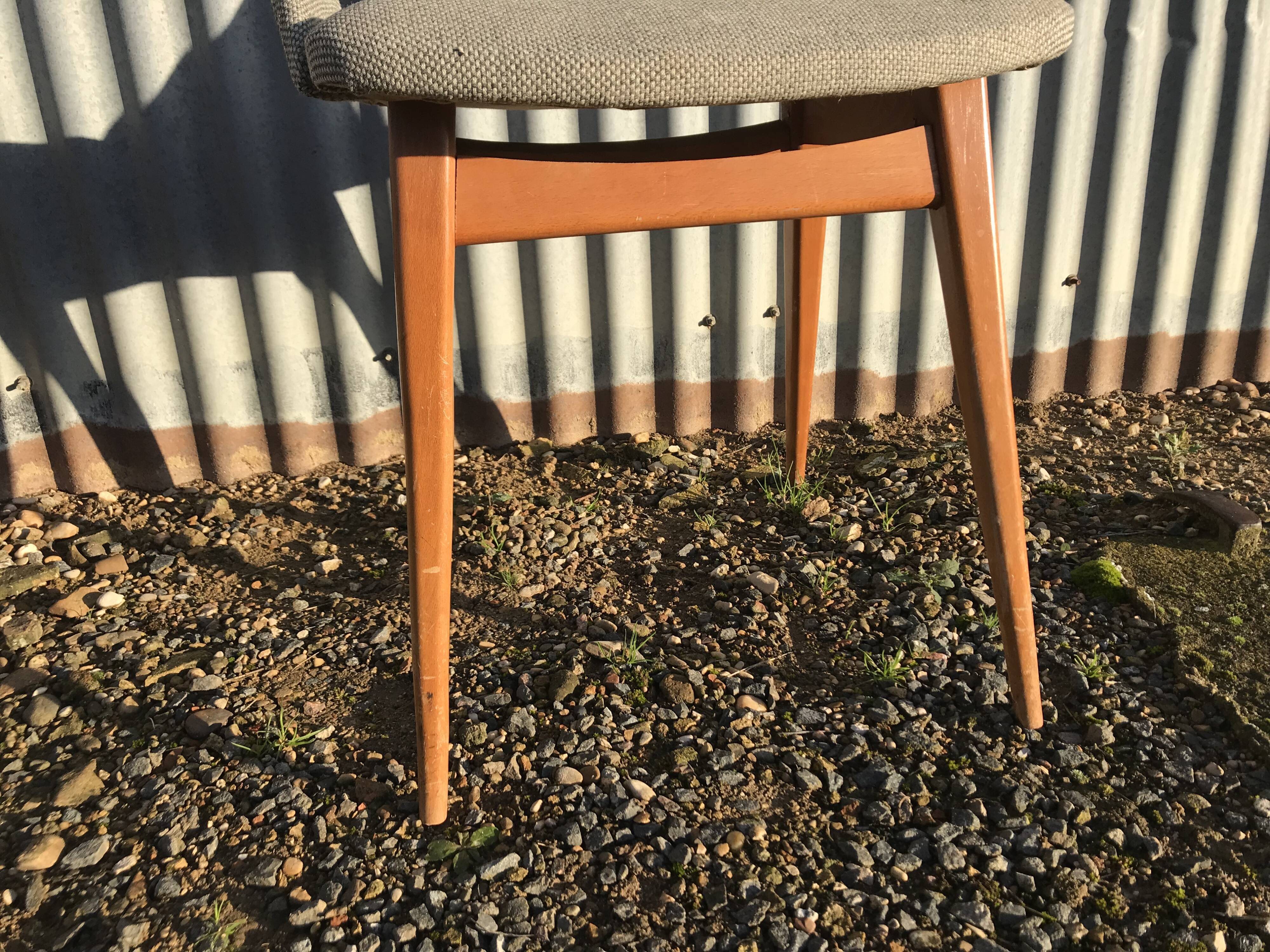 Set of 4 chairs Louis Paolozzi 1950