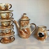 André Quiron Bruno zoomorphic Lascaux cave coffee service