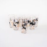 Set of eight glasses, Danish design, 1970s, manufactured in Denmark