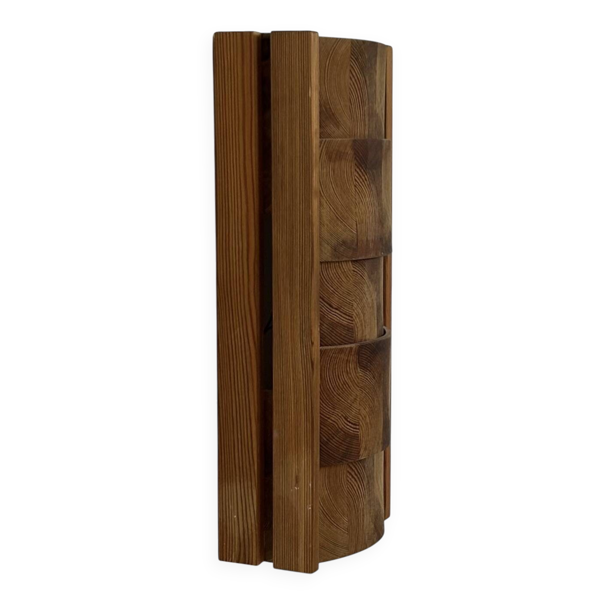 Vintage XL wall light, pin, suede, 1970