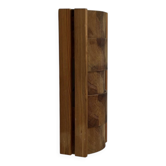 Vintage XL wall light, pin, suede, 1970