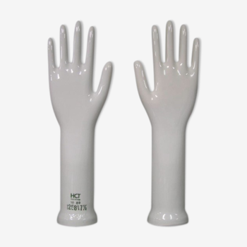 Pair of west Germany porcelain hands, 60s