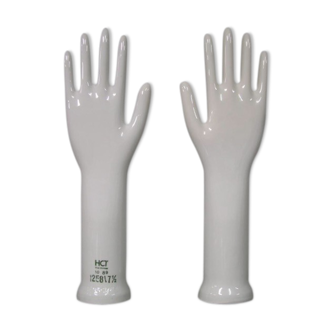 Pair of west Germany porcelain hands, 60s