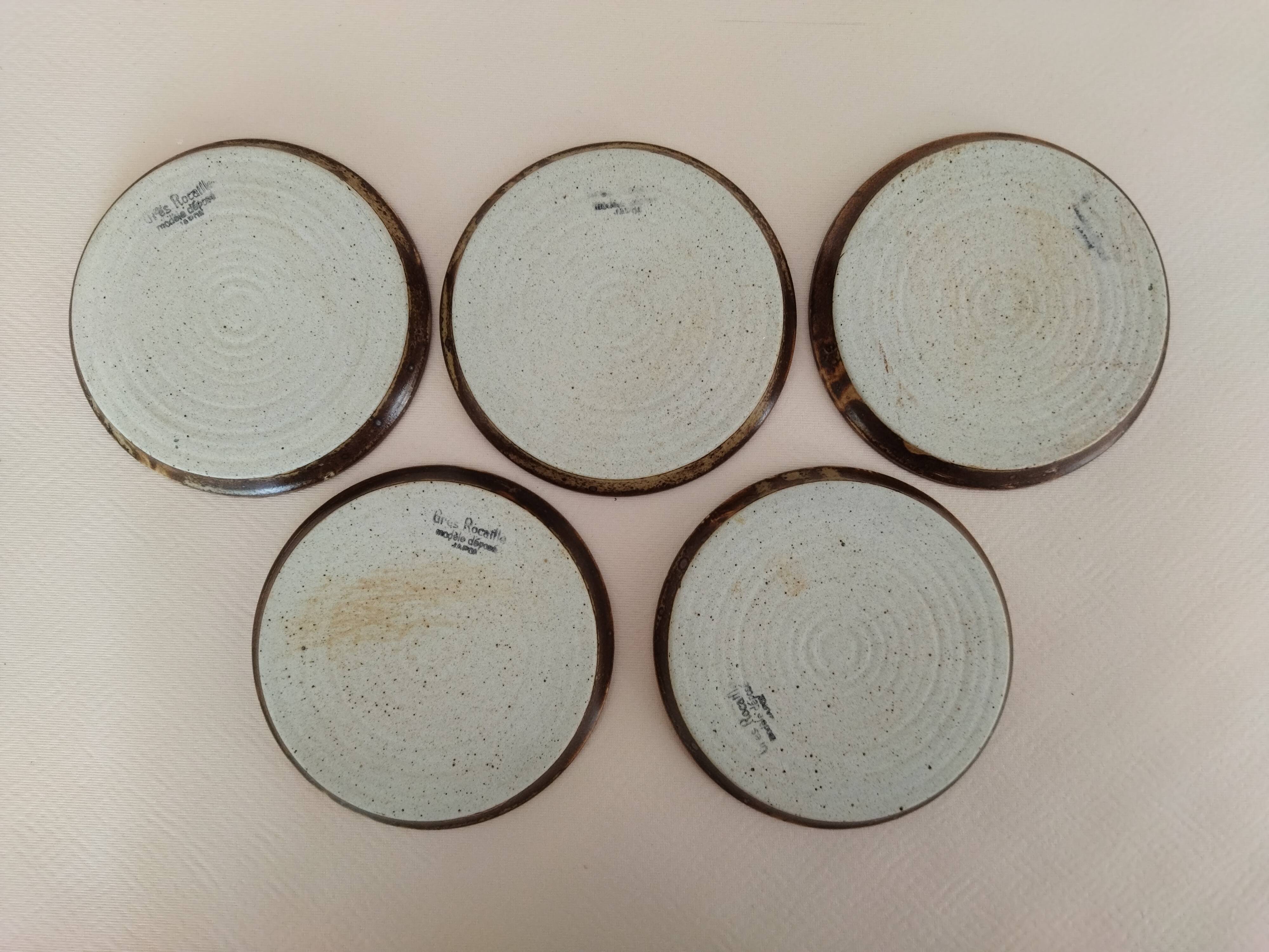 Stoneware tapas plates Rocaille Japan