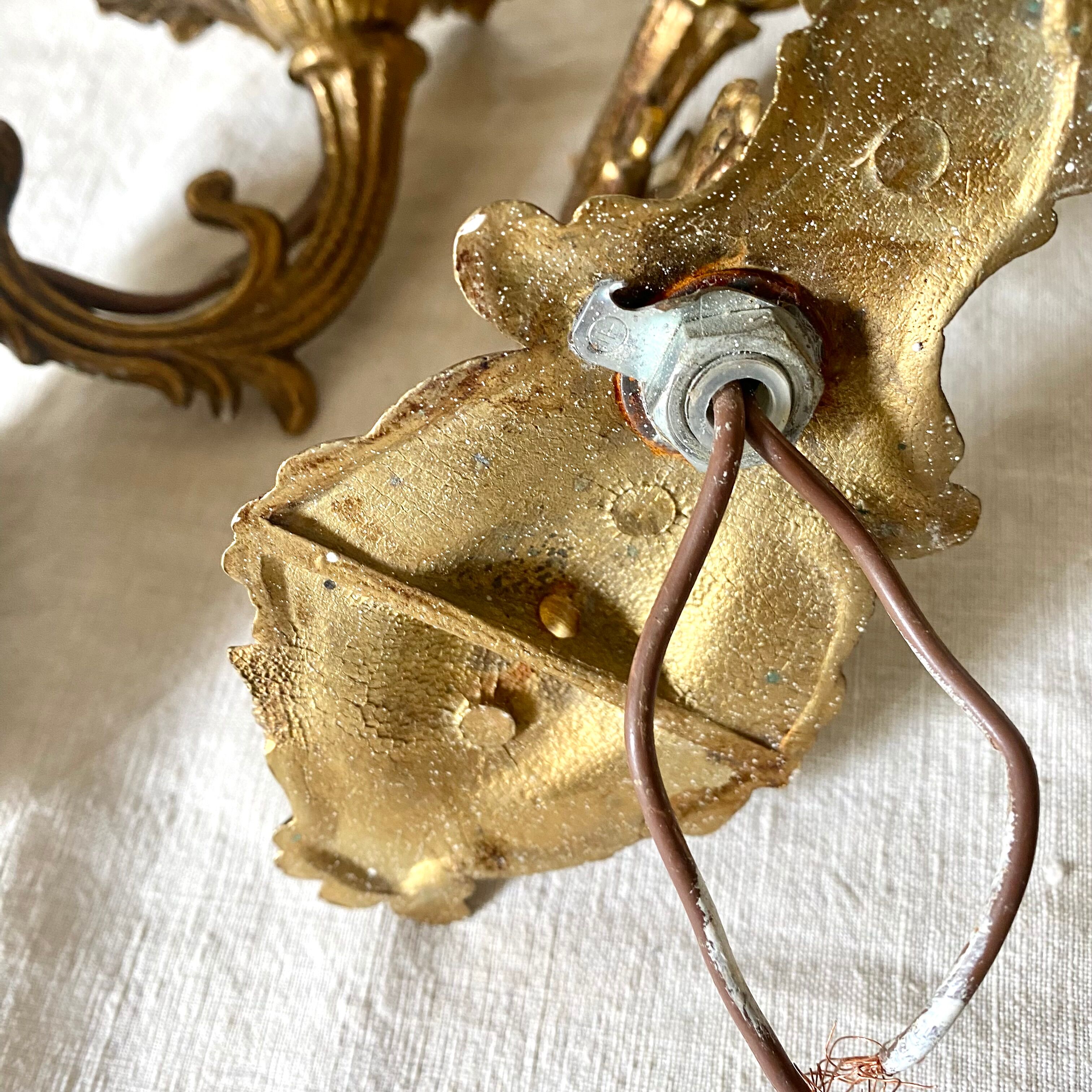 Pair of old sconces