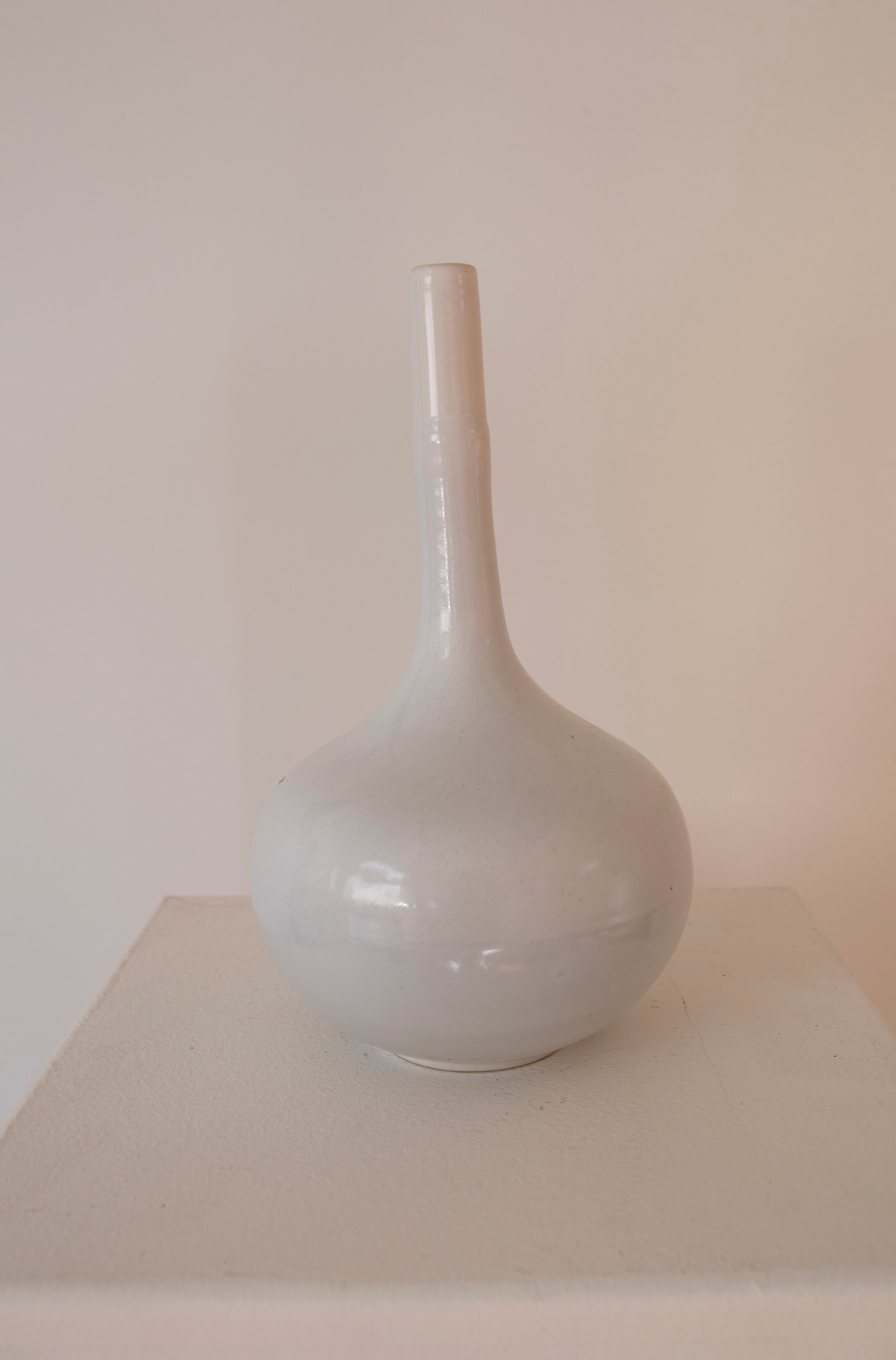 White bottle vase