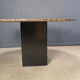 Table ronde en granit vintage, années 1970