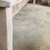 Large solid oak farmhouse table with two drawers 260 cm x 100 cm