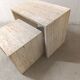 Nested tables in travertine