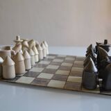 Handmade soapstone chess set / Soap stone chess