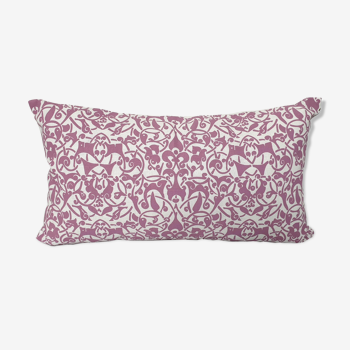 Etnik cushion cover in linen / old pink - 30 x 50