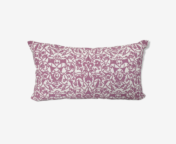 Housse de coussin etnik en lin / vieux rose - 30 x 50