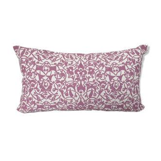 Etnik cushion cover in linen / old pink - 30 x 50
