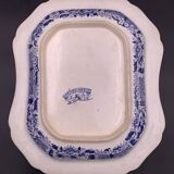 David Johnston - Plat légumier faïence fine de Bordeaux service Turc bleu circa 1840