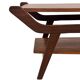 Vintage coffee table teak veneer 1960s design