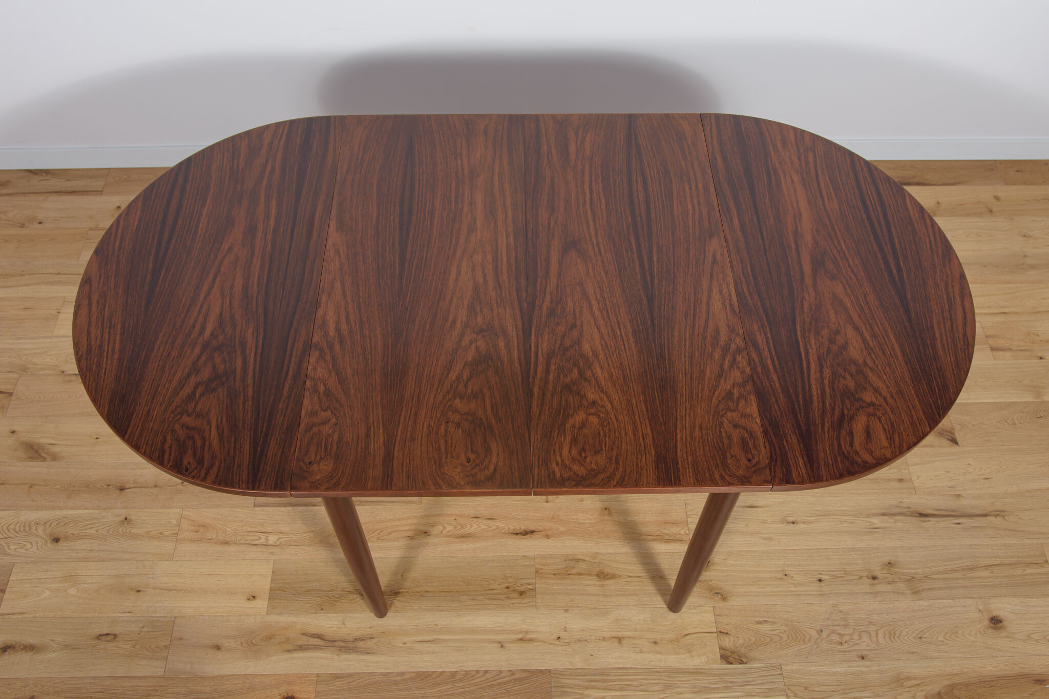 Table à manger danoise extensible en palissandre du milieu du siècle, années 1960