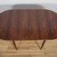Table à manger danoise extensible en palissandre du milieu du siècle, années 1960