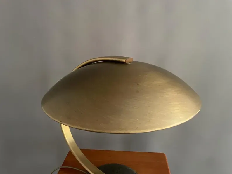 Brass table lamp, model Hillebrand 7613, 1960s