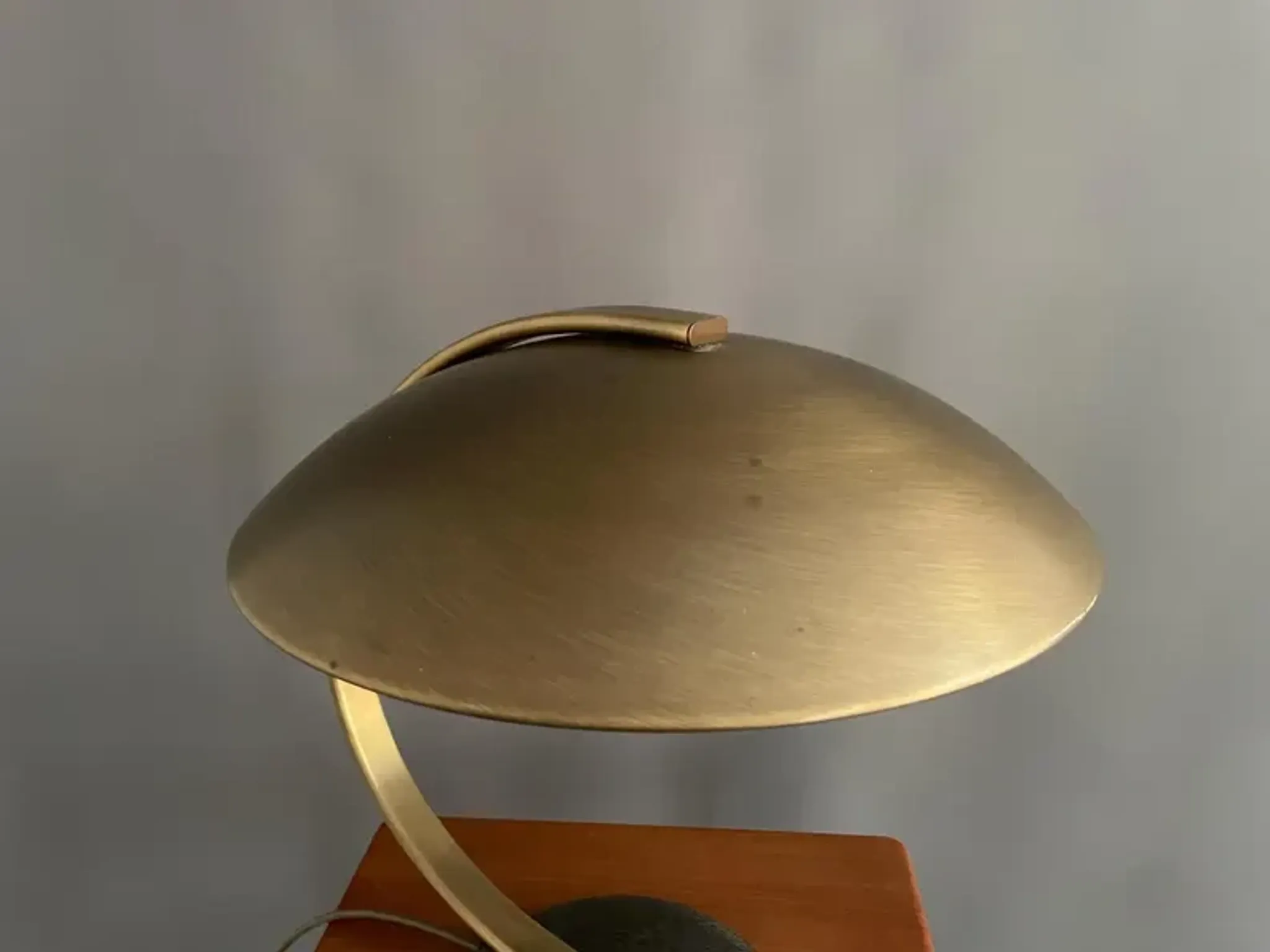 Brass table lamp, model Hillebrand 7613, 1960s
