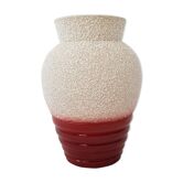 Vase art déco décor email crispé