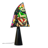 Postmodern table lamp Missoni by Massimo Valloto, Italy, 1980s