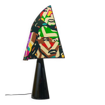 Lampe de table Missoni postmoderne par Massimo Valloto, Italie, années 1980
