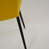 Yellow shell armchair