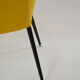 Yellow shell armchair