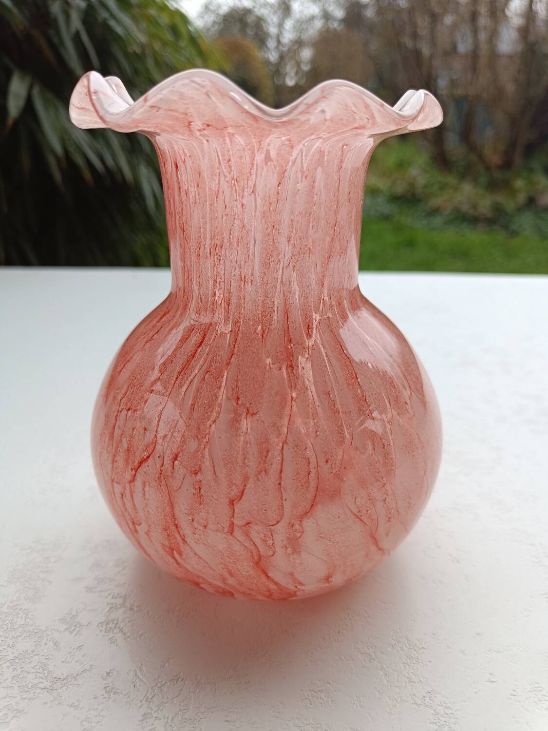 Vase Murano collerette