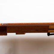 Expandable square teak dining table by Henry Walter Klein 1960