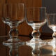 Series of 23 foot glasses, crystal