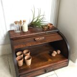 Vintage wooden curtain box